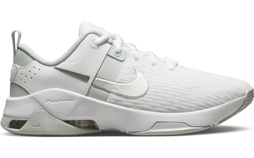 Nike Women's Sporty Low-Top Sneakers, White Silver White Metallic Silver Pure Platinum, 8.5