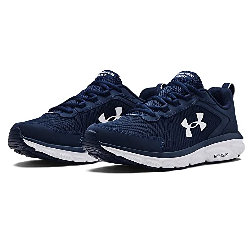 Under Armour Mens Charged Assert 9 Running Shoe, Academy Blue (400 White, 12 US