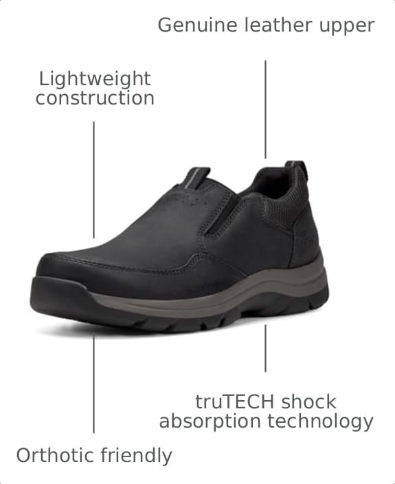 Rockport Men's Falcon, Black, 10.5 Wide