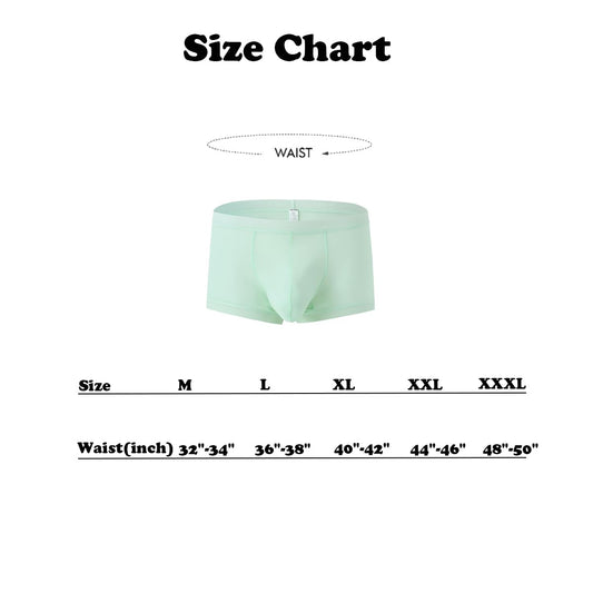 Sexy Underwear for Men See Through Boxer Briefs Cool and Breathable Stretch Green L