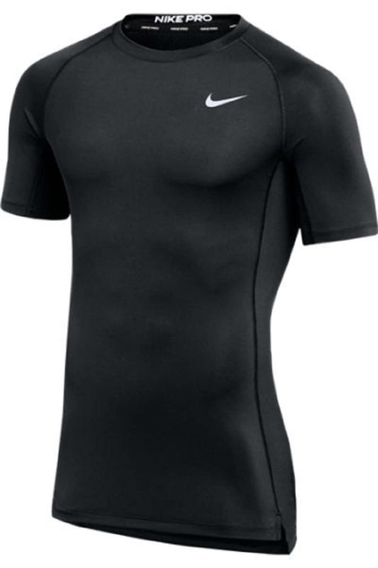 Nike Mens Pro Fitted Short Sleeve Training Tee (X-Large Black)