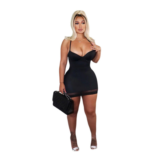 Sexy Black Mini Dress for Women Little Backless Spaghetti Strap Bodycon Tight Short Dresses for Women Club Party Night Birthday Dinner Going Out Outfits