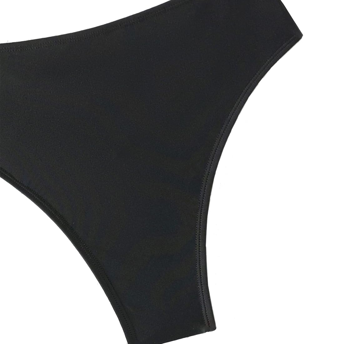 Women's Cheeky V Cut Back High Waisted Bikini Bottom Cross Criss Swimsuit Bottoms