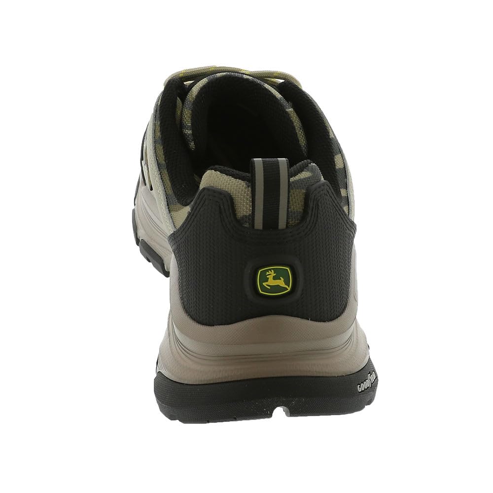 Skechers Men's John Deere D'Lux Trekker Soundguard Lace Up Hiking Shoe, Camouflage, 7