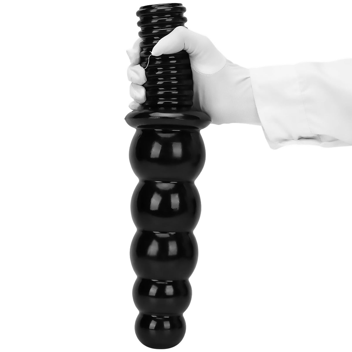 Anal Bead Dildo Butt Plug - 10.6 Inch Anal Dildo with 5 Gradual Large Beads, Thick Huge Anal Plug with Handle, Soft Flexible Double Ended Dildo Sex Toy for Men Women