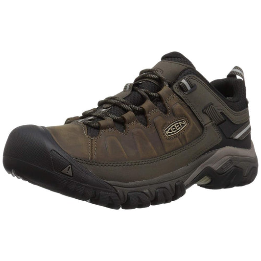 KEEN Men's Targhee 3 Low Height Waterproof Hiking Shoes, Bungee Cord/Black, 11 Wide