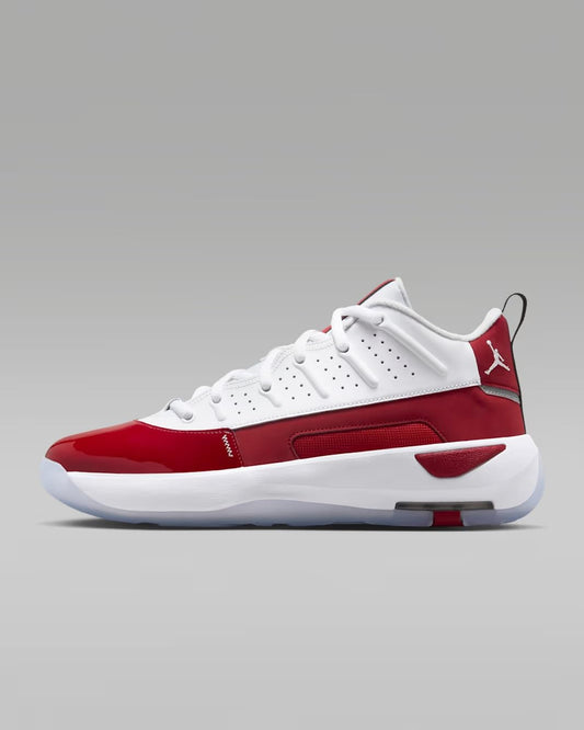 Jordan Max Aura 7 Men's Shoes (HQ2091-106, White/White-Gym Red-Black) (White/White Gym Red/Black, US Footwear Size System, Adult, Men, Numeric, Medium, 9.5)