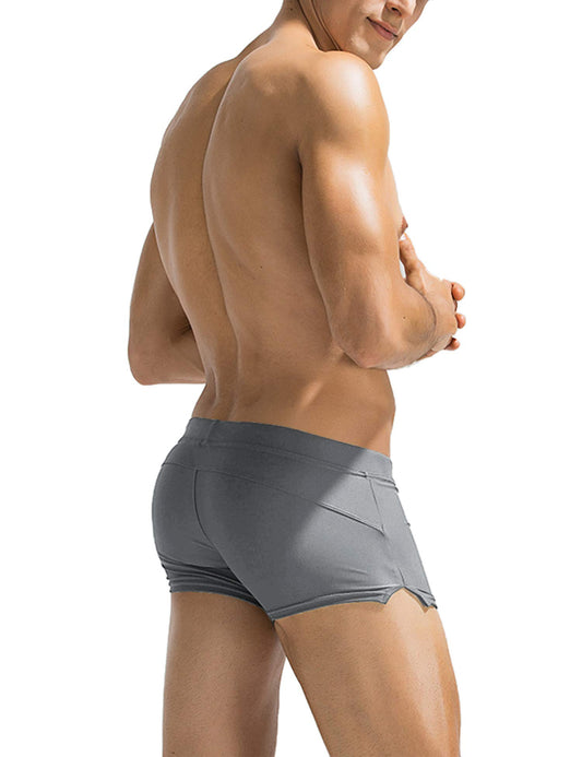 COOFANDY Mens Swim Trunks Bathing Suit Swim Brief Square Leg Board Short