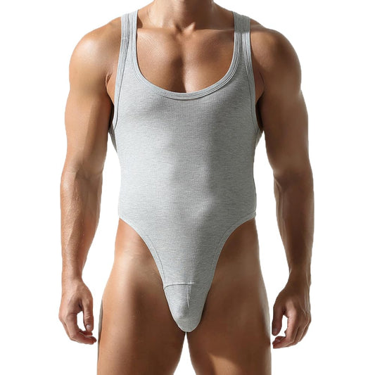 SPNSSTCR Men's Bodysuits Leotrad Undershirts Wrestling Singlet Fitness Shapewear Jumpsuits Briefs Breathable Underwear