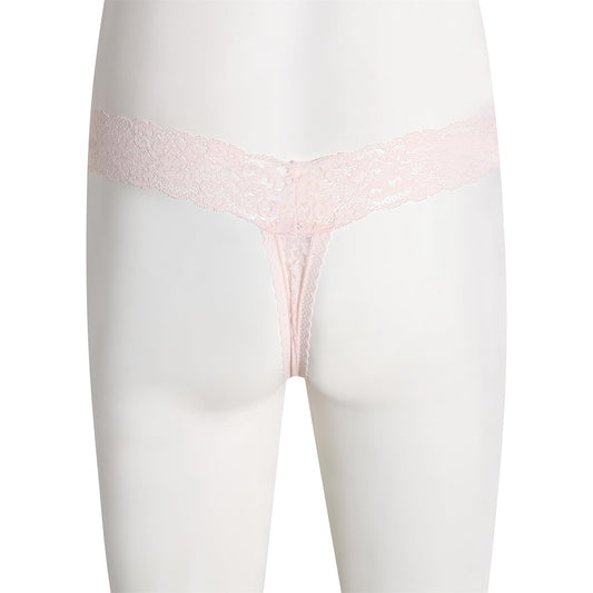 GNFVQLLE Lace Frilly Sissy Panties Femboy Mens Thong Sexy Underwear Male Lingerie Girly Clothes Feminine Outfit Pink