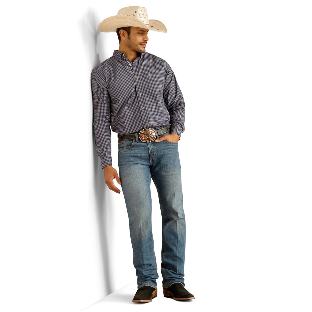 ARIAT Men's M5 Straight Stretch Pro Series Ray Straight, Hamilton, 34W x 34L
