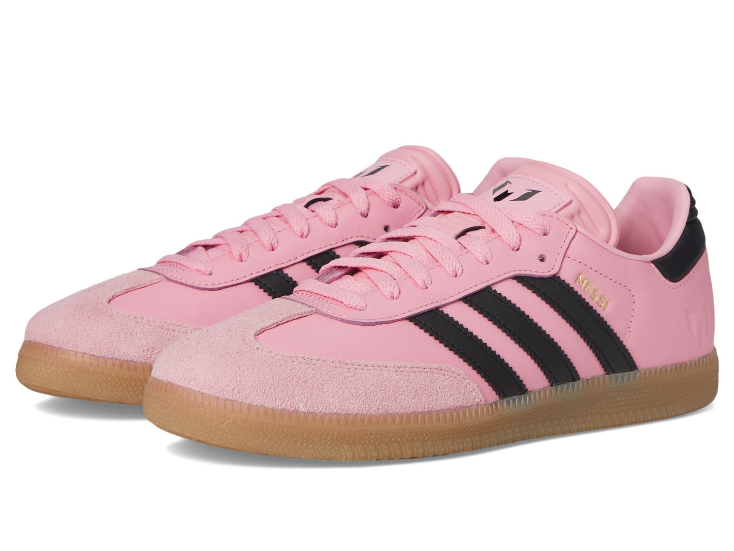 Adidas Men's Samba Messi Light pinkCore Black/GUM4 6 US