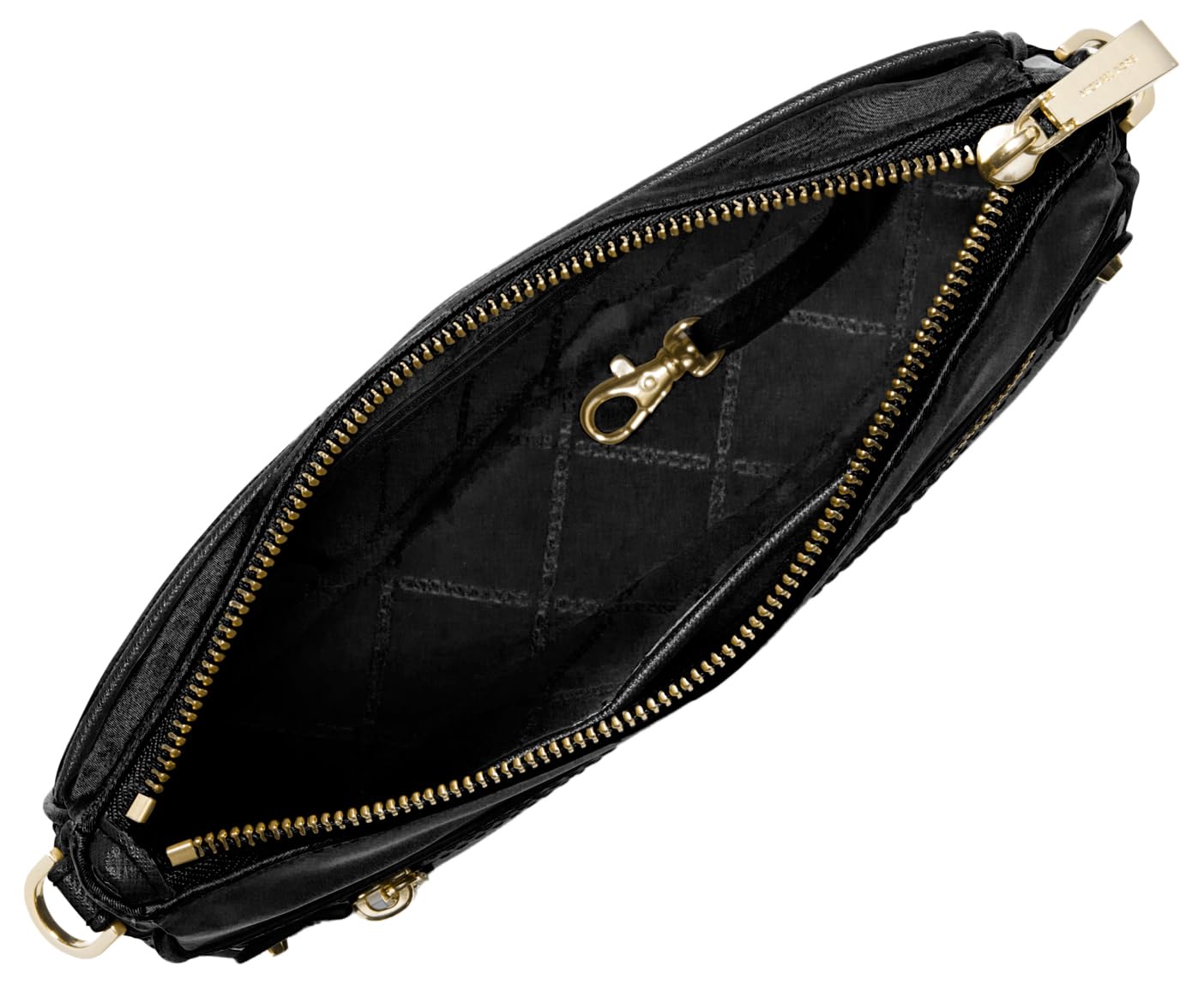 Michael Kors Jet Set Charm Large Crossbody Bag, Gold-Tone Hardware/Black, One Size