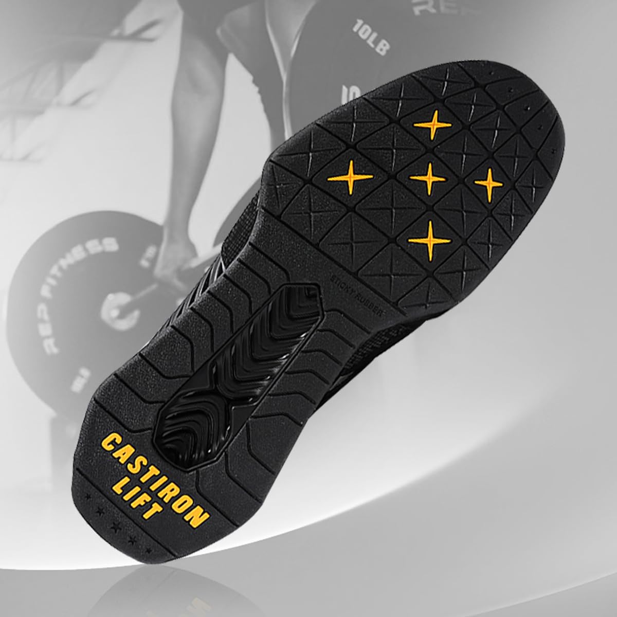 Weightlifting Shoes - High Stability Squat Shoes for Men Women with Non-Slip Rubber Sole, Wide Toe Box & Heel Support for Lifting Powerlifting, Gym, Black/White