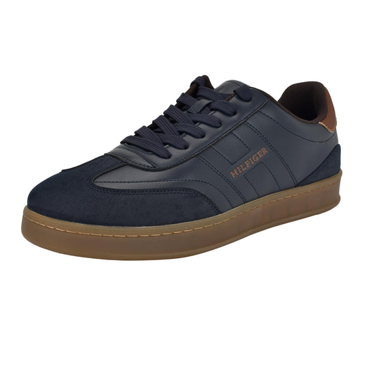Tommy Hilfiger Men's Jolene, Navy/Cognac Multi, 7.5 Medium