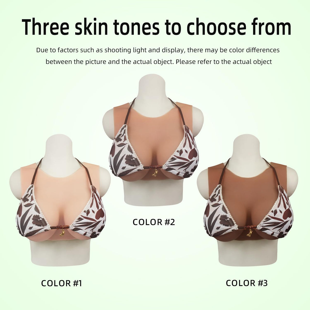 Fake boobs Silicone Breastplate Fake breasts Silicone breasts forms Breast plates (Nude, B cup silicone filler)