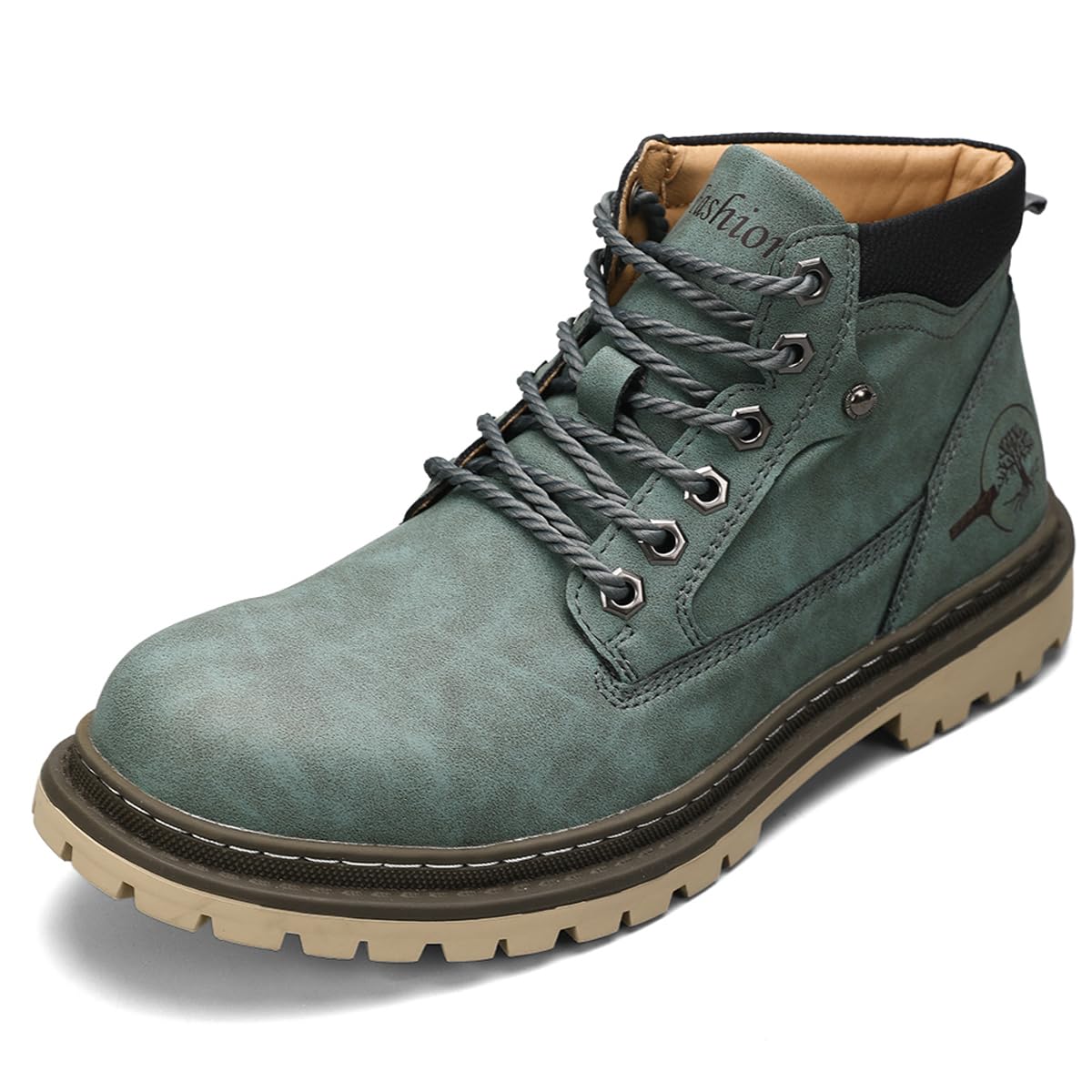 Shaire Men's Leather Chukka Boots | Lace-Up Ankle Boots for Men | Casual Comfort Boots