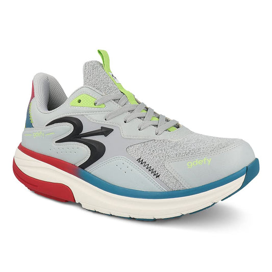 Gravity Defyer g-defy Energiya Cross Training Shoes for Women | Comfortable Orthopedic Shoes for Standing All Day | Patented VersoShock Technology | Wide Toe Box Gray, Blue