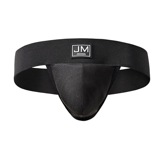 JOCKMAIL Men's Jockstrap Underwear Pouch Jock Strap Athletic Supporter with Stretch Pouch & Elastic Waistband (US, Alpha, Medium, Regular, Regular, 2, PINK+BLACK)