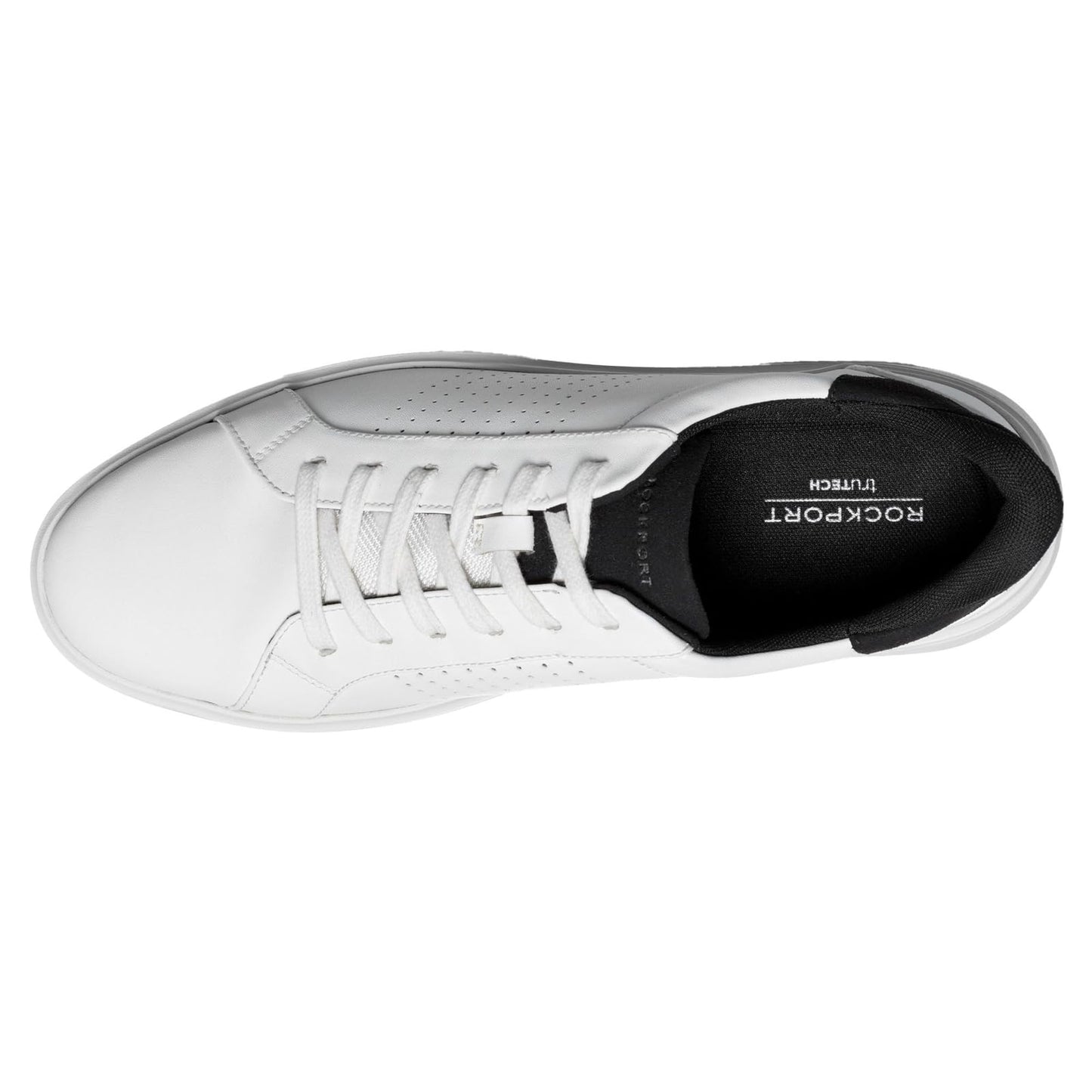 Rockport Men's Tristen Step-in Lace to Toe White 9 Wide