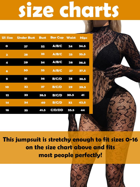 Koinus One Piece Black Fishnet Bodysuit Lingerie Bodystocking for Women full Body See Through Jumpsuit One Size