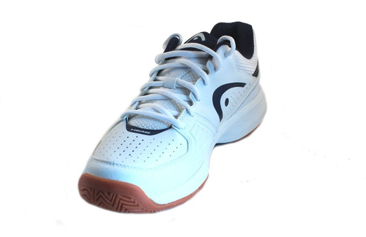 HEAD Men's Grid 2.0 Low Racquetball/Squash Indoor Court Shoes (Non-Marking) (White/Navy) 8.0 (D) US