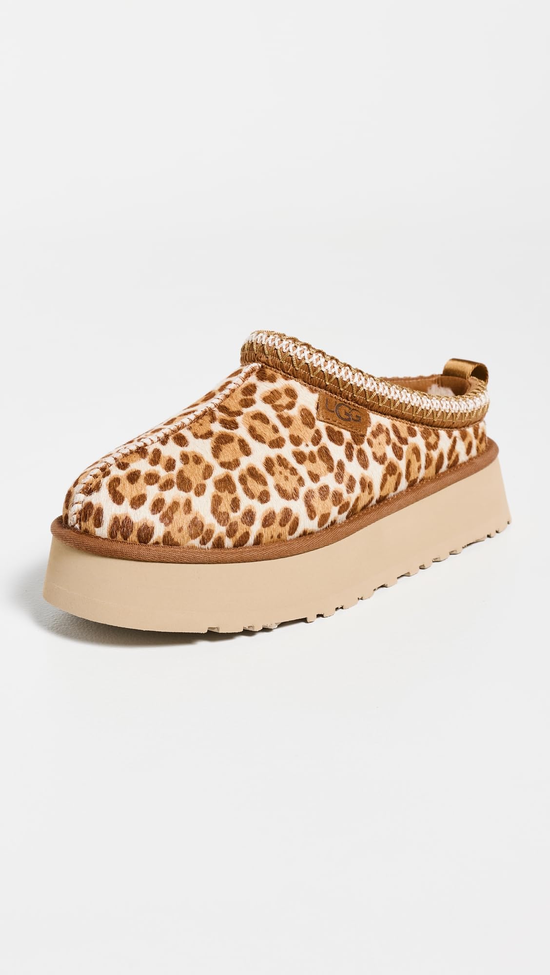 UGG Women's Tazz Plains Slipper, Felicity Leopard Jasmine, 8