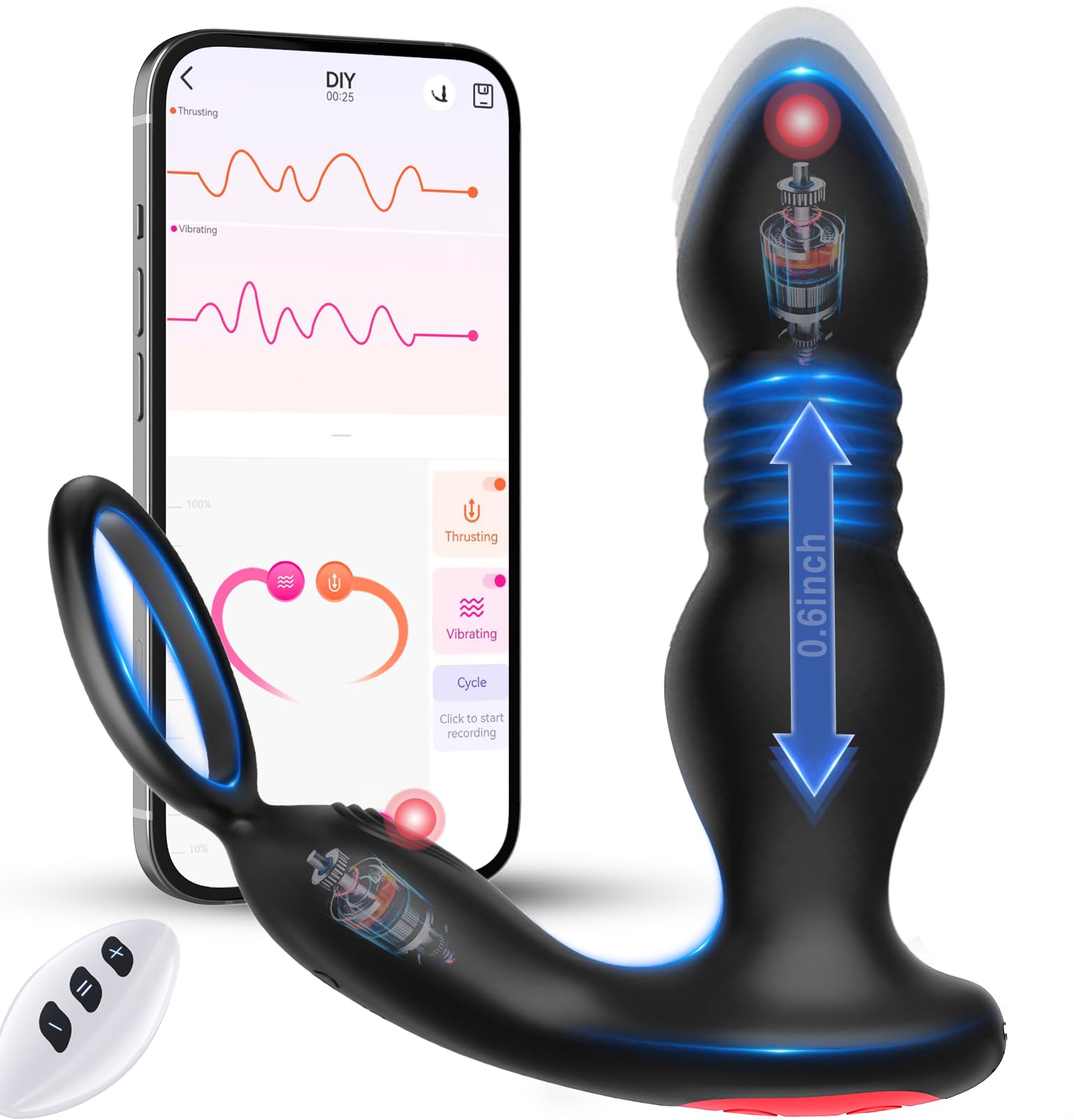 BEISAR Prostate Massager Anal Vibrator Thrusting Vibrating 7 Modes wit BEST WEAR - See Through Shirts - Sheer Nylon Tops - Second Skin - Transparent Pantyhose - Tights - Plus Size - Women Men BEISAR Prostate Massager Anal Vibrator Thrusting Vibrating 7 Modes wit BEST WEAR - See Through Shirts - Sheer Nylon Tops - Second Skin - Transparent Pantyhose - Tights - Plus Size - Women Men