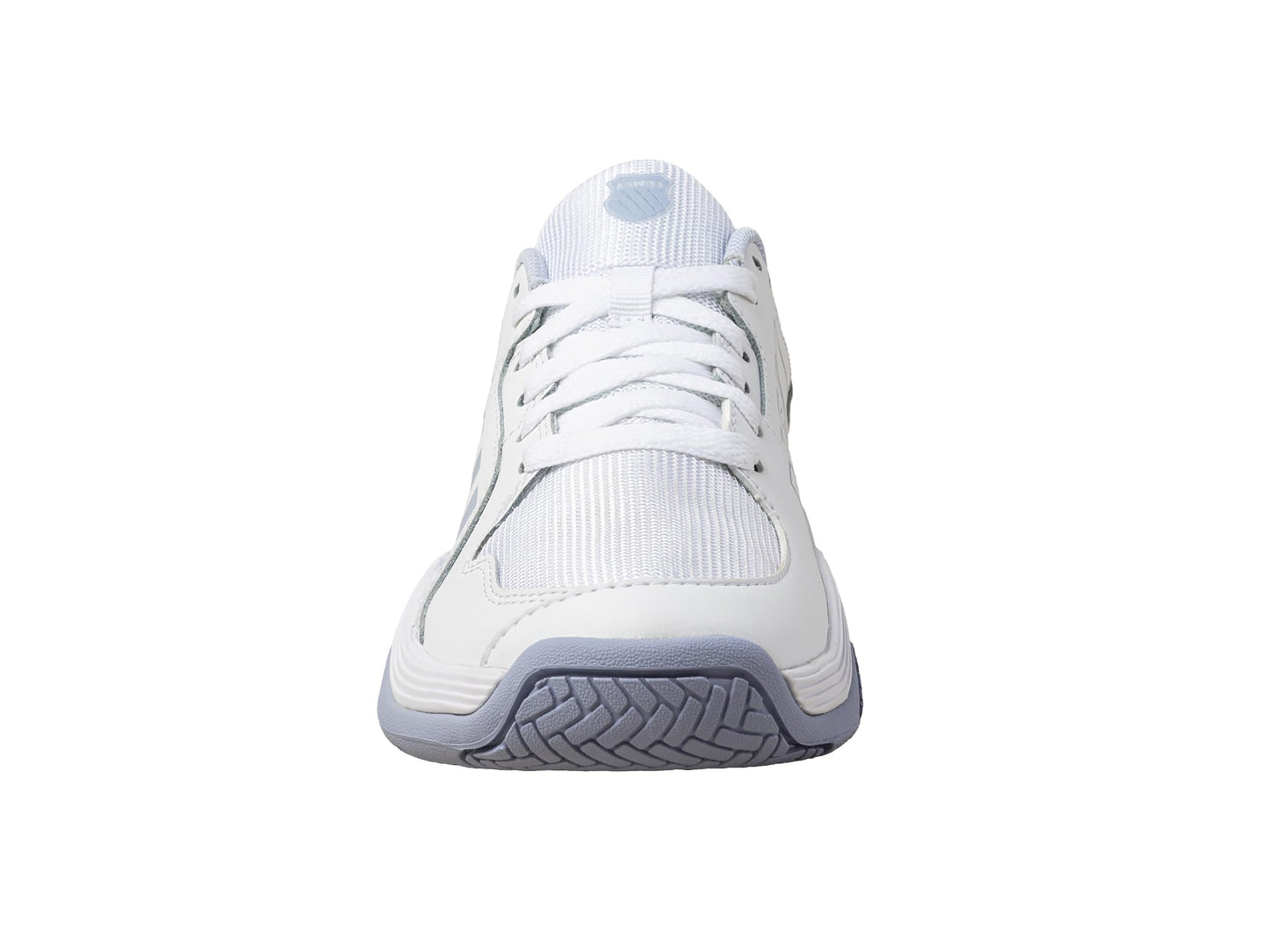 K-Swiss Women's Court Express Pickleball Shoe, White/Heather/Peach Fuzz, 7.5 M