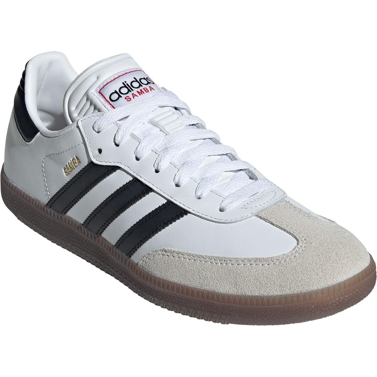 Adidas Unisex-Adult Samba Indoor, White/Black/Vivid Red, 7
