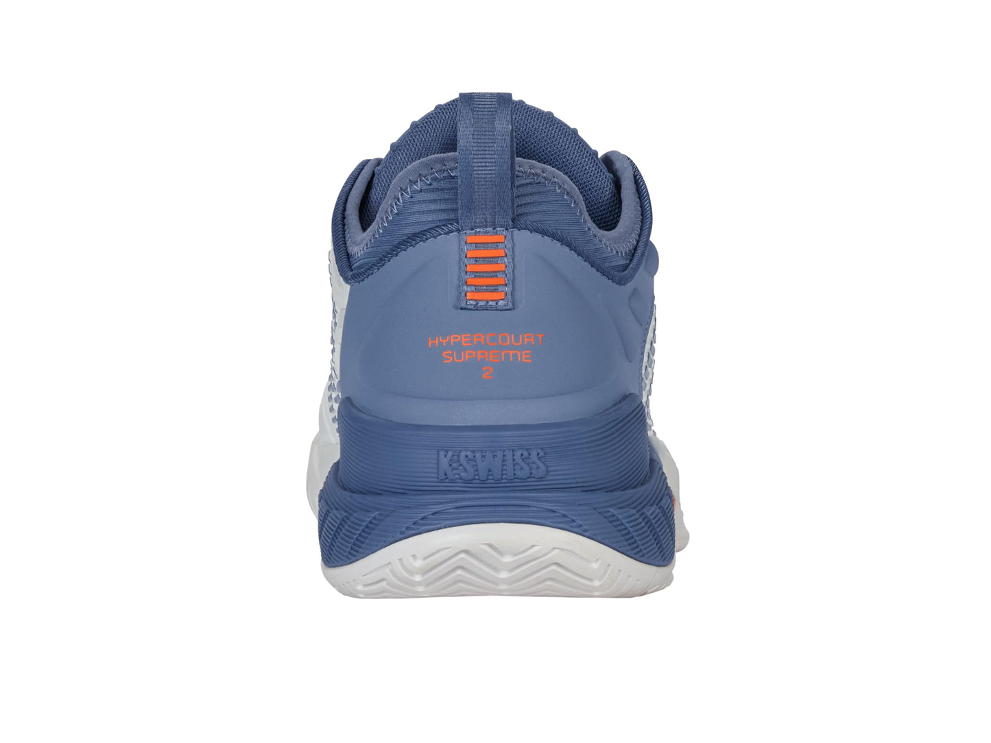 K-Swiss Men's Hypercourt Supreme 2 Tennis Shoe, Lucent White/Infinity/Scarlet Ibis, 7.5 M