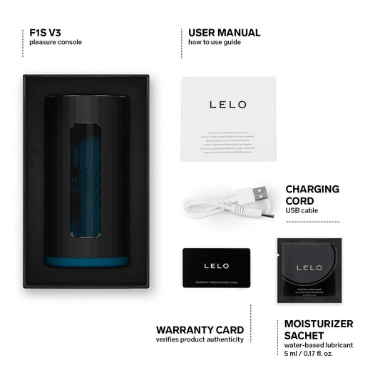 LELO F1S V3 Pleasure Console With App, Adult Sex Toys for Men, Automatic Male Sex Toy with 8 Settings And an AI, Male Masturbator, Penis Vibrator, Red