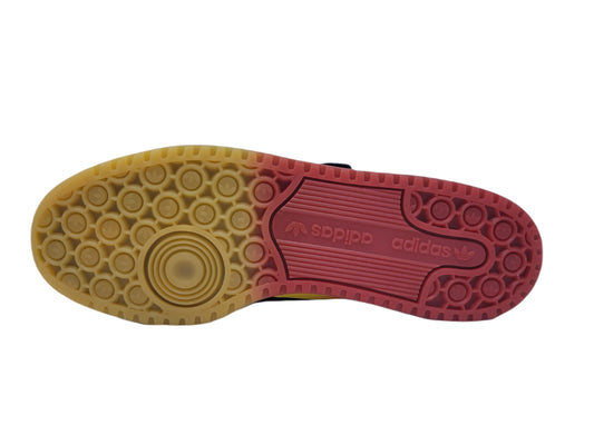 adidas Originals Men's Forum Low Sneaker, Core Black/Core Black/Seismic Orange, 12 M US