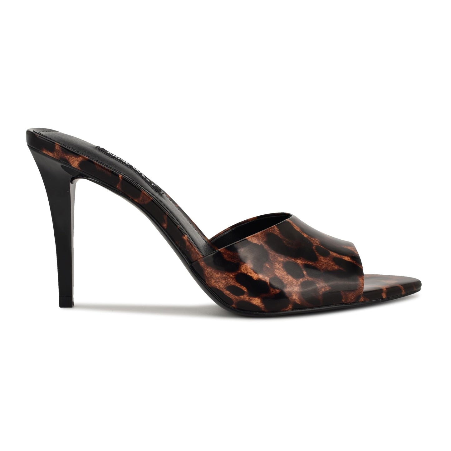 Nine West Women's Hather Heeled Sandal, Leopard Patent 200, 7
