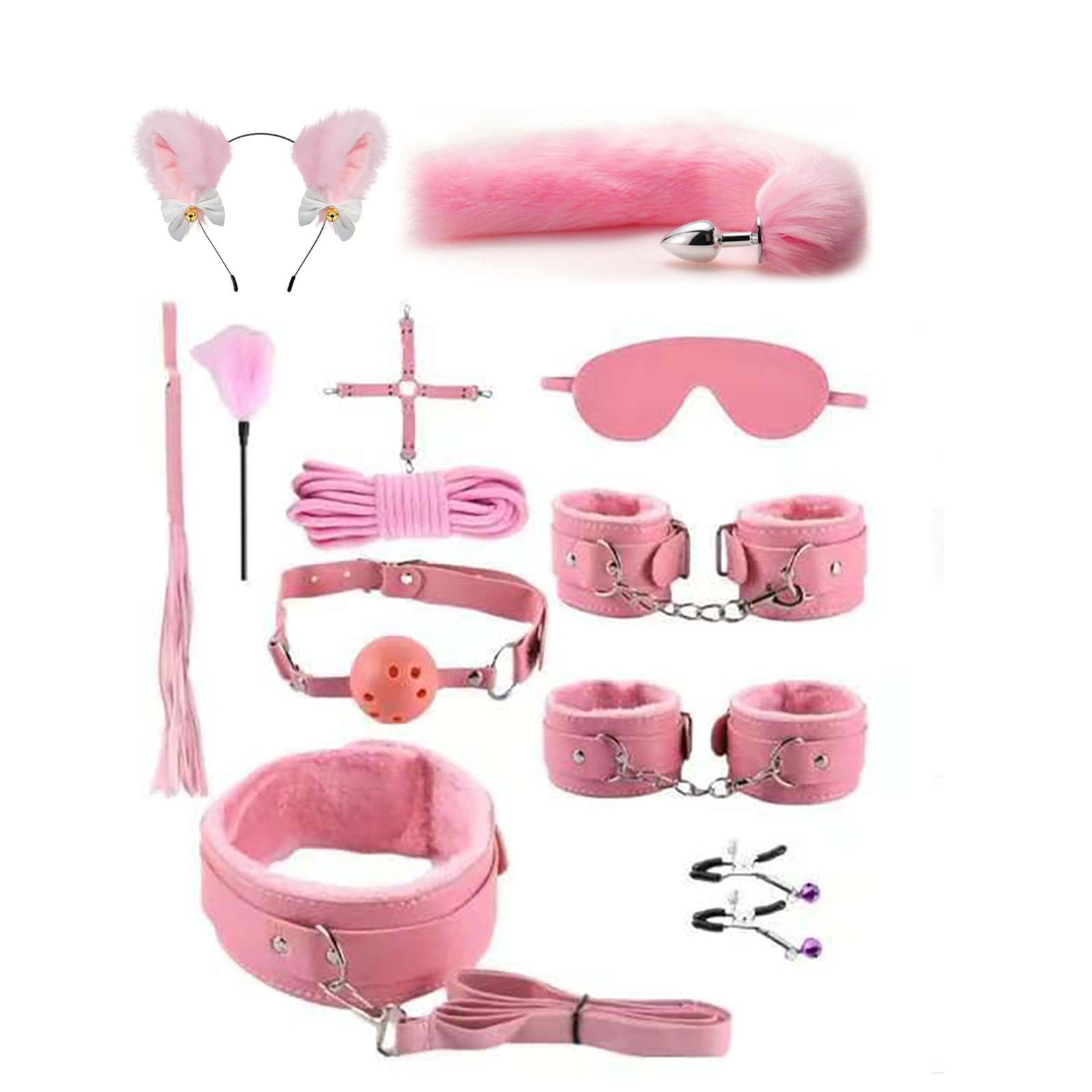 12Pcs BDSM Kit Toys Sex Bondage Restraints Butt Plug Tail Cat Ears Nip BEST WEAR - See Through Shirts - Sheer Nylon Tops - Second Skin - Transparent Pantyhose - Tights - Plus Size - Women Men 12Pcs BDSM Kit Toys Sex Bondage Restraints Butt Plug Tail Cat Ears Nip BEST WEAR - See Through Shirts - Sheer Nylon Tops - Second Skin - Transparent Pantyhose - Tights - Plus Size - Women Men