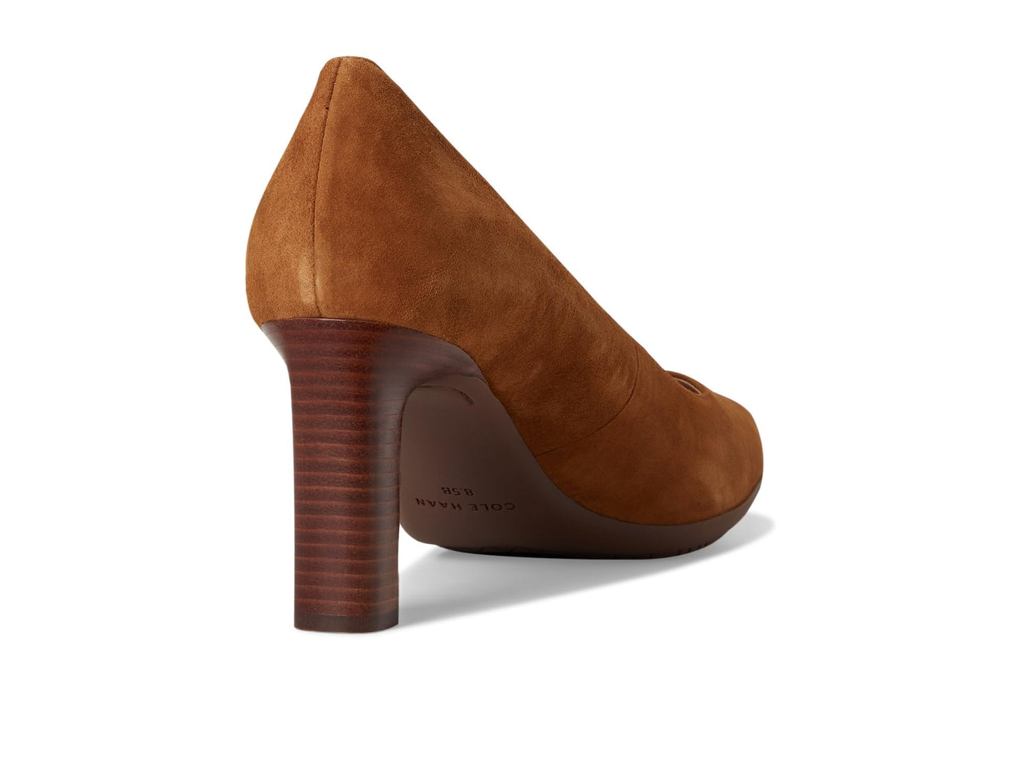 Cole Haan Women's Grand Ambition 2.0 Angelica Pumps, Tobacco Suede/Brown Stack, 8-B US