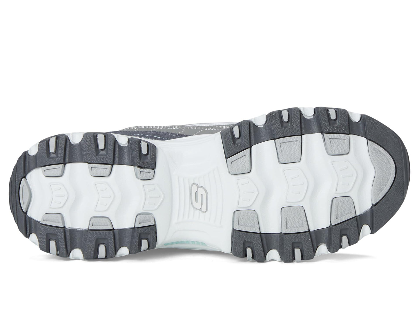 SKECHERS Womens D'Liteshands Free Slip-INS Grey Light Pink 5.5 Medium