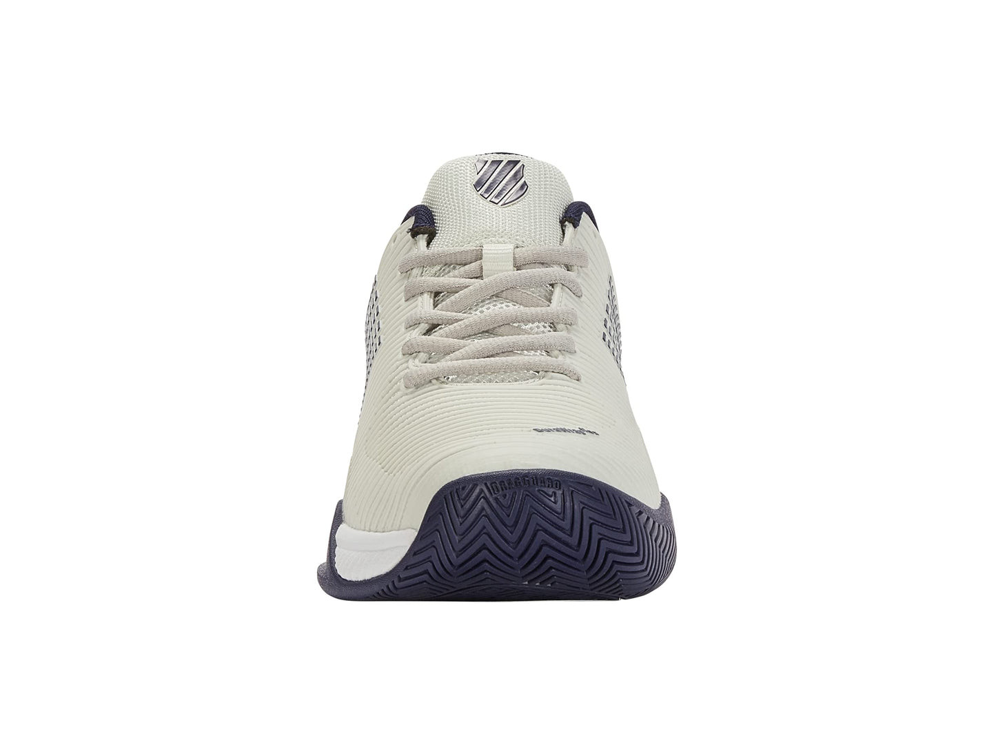 K-Swiss Men's Hypercourt Express 2 Tennis Shoe, Vaporous Gray/White/Peacoat, 7.5 W