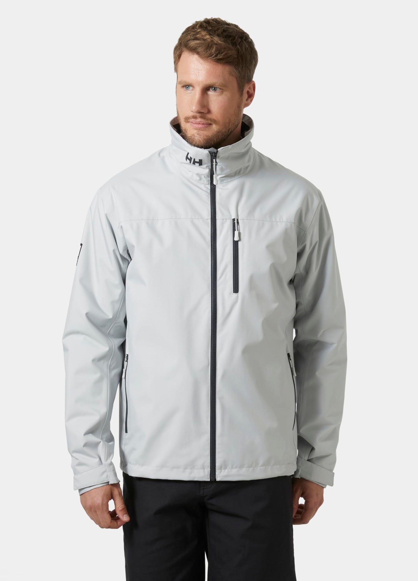 Helly-Hansen Men's Crew Midlayer Jacket 2.0, 853 Grey Fog, Large