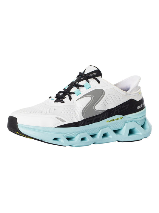 Skechers Men's Glide-Step Altus Hands Free Slip-in Sneaker, White/Blue, 11