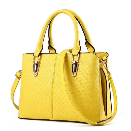 JHVYF Women Casual Top Handle Handbag Fashion Classics Satchel Shoulder Bag for Women crossbody bag Yellow Purse