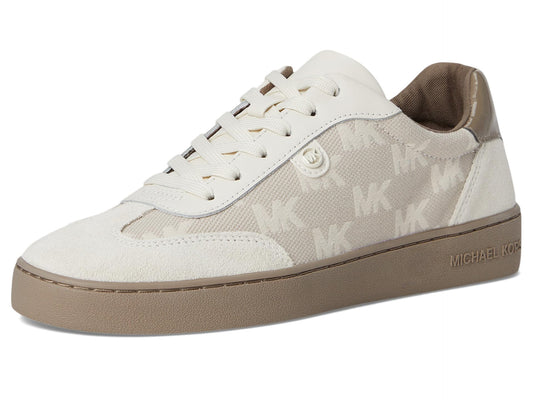 Michael Kors Women's Scotty Lace Up Sneaker, Birch 1, 8