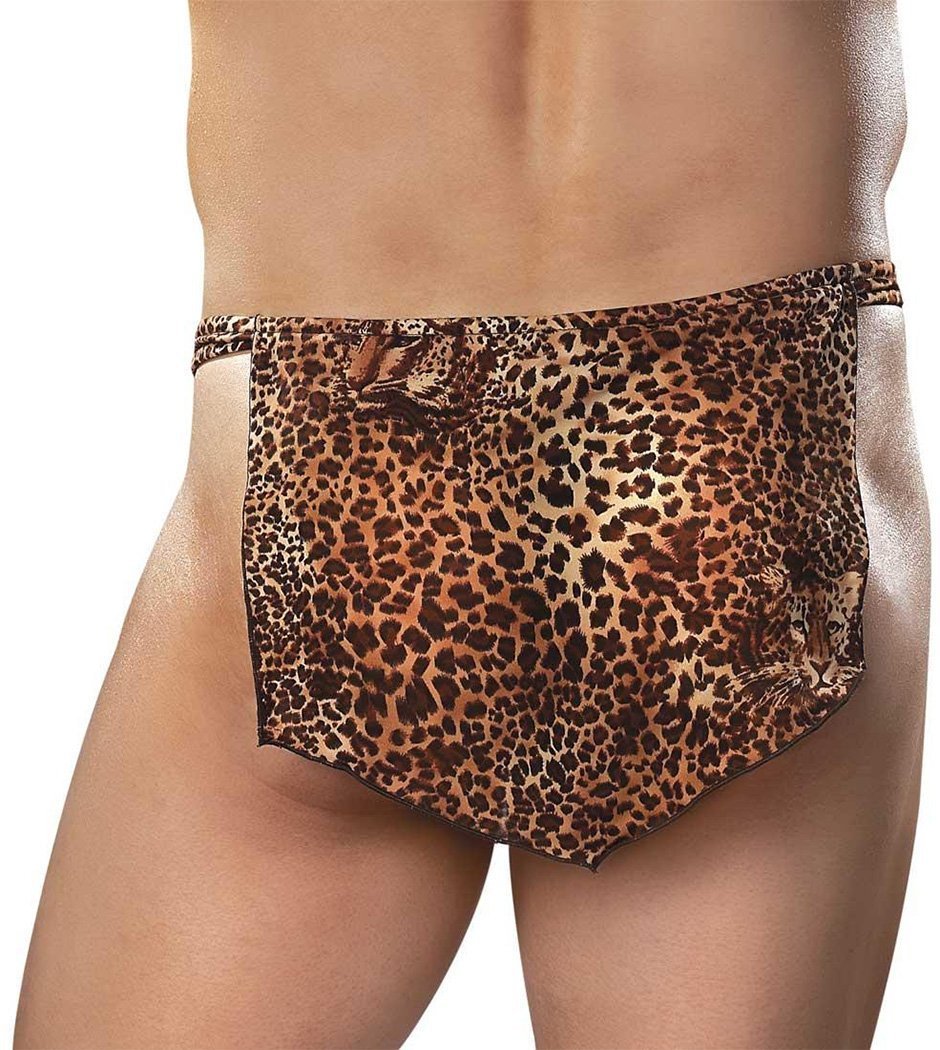 Male Power Men's Leopard Tarzan Loincloth Animal Thong langot