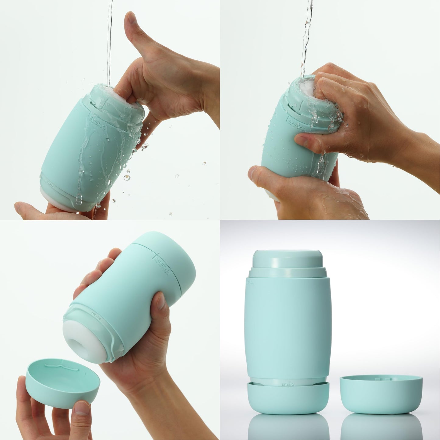 TENGA Puffy Mint Green Reusable Male Masturbator Pillowy Soft Pleasure Device