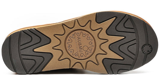 AUMU Women's Classic Mini Sheepskin Winter Boot Fur Boot White Size 10