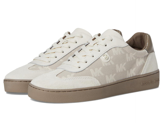 Michael Kors Women's Scotty Lace Up Sneaker, Birch 1, 8