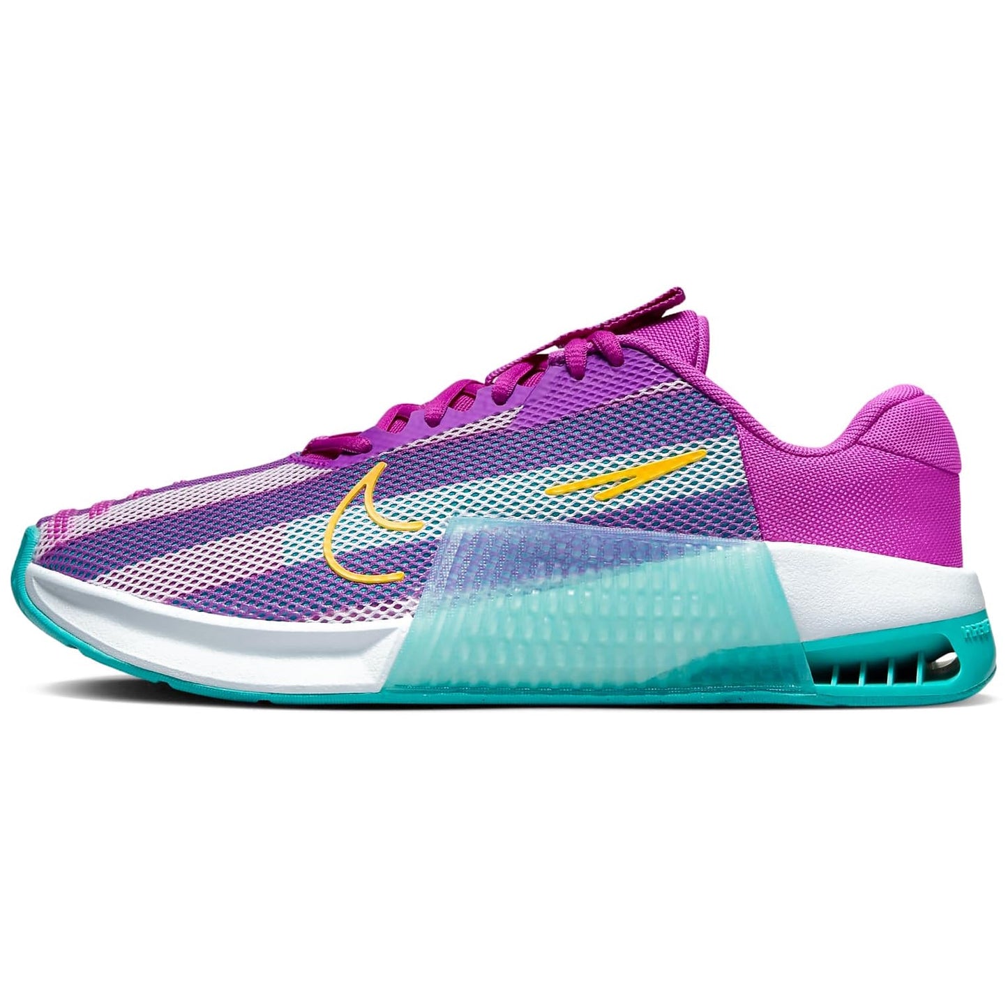 Nike Metcon 9 AMP Women's Workout Shoes (DZ2539-500, Hyper Violet/Barely Grape/Dusty Cactus/Laser Orange) Size 9.5