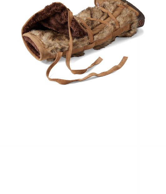 Manitobah Mukluks Tall Wrap Oak/Chene Suede 2 8 M