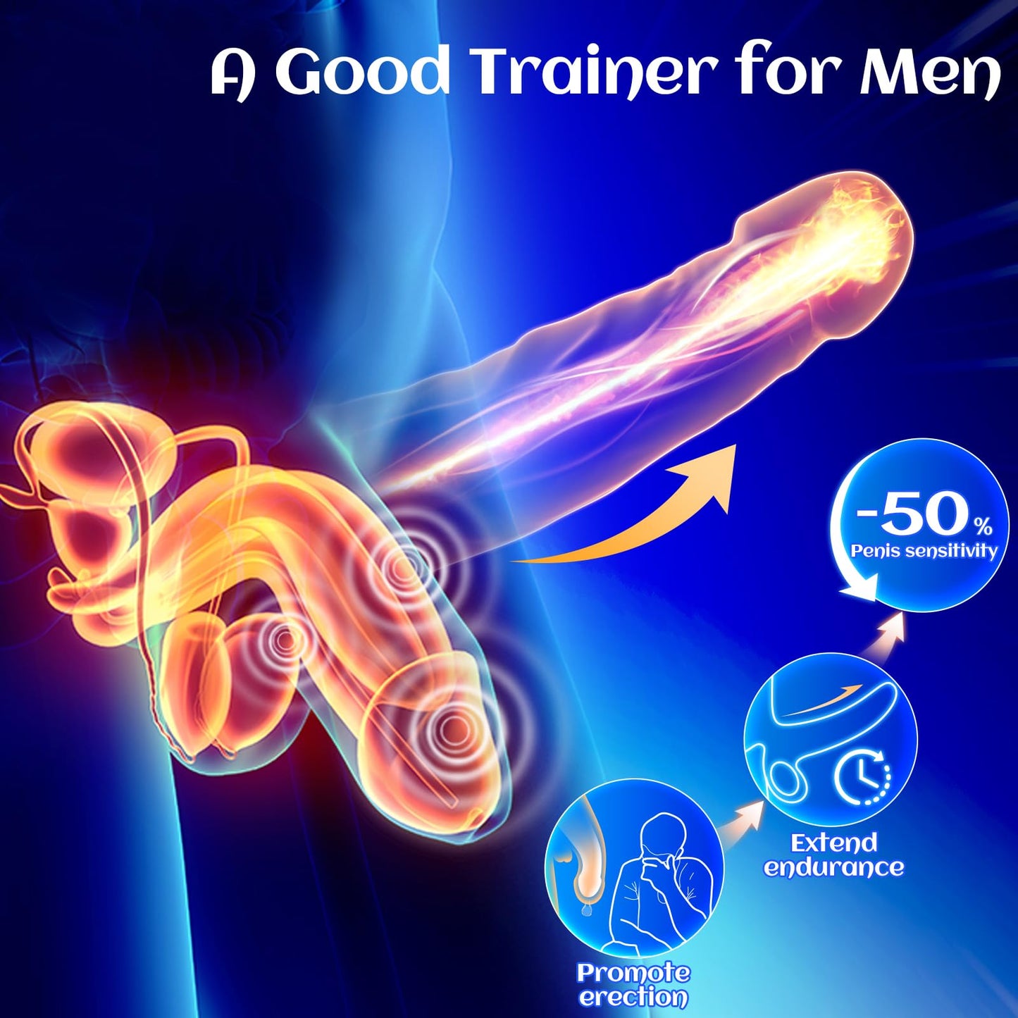 Male Sex Toys Penis Vibrator for Men - EINSEO Male Masturbator Stroker with 10 Vibrating Modes Wrapping Tentacle Male Vibrator for Penis Clit Nipple Stimulation, Adult Sex Toy for Men Women Couples