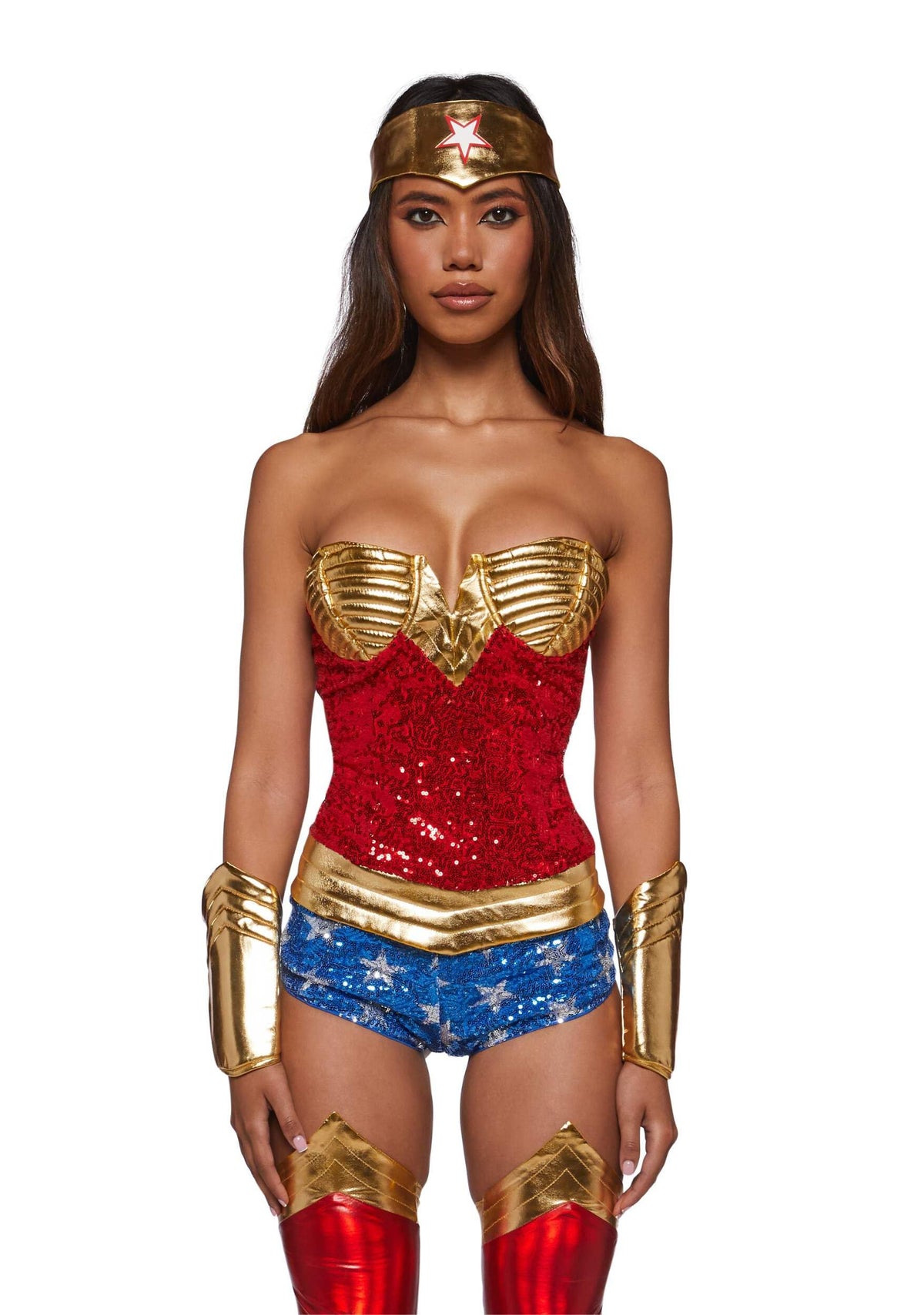Dolls Kill Warrior Hero Costume Set by Trickz N' Treatz, XX-Small